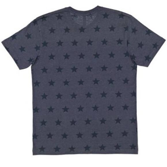 Code Five Men's Five Star Tee Denim Blue Size Medium Crew Neck Short Sleeves - Picture 2 of 4